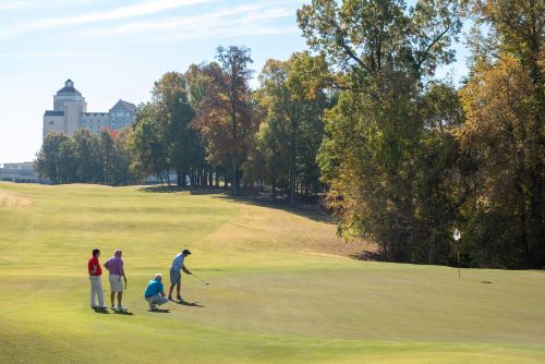 Golfers participating in the 2022 GTCC Foundation Golf Classic at Grandover Resort.